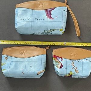 American Eagle Outfitters Map Print Cosmetic Bag Set